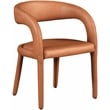 Meridian Furniture Sylvester Cognac Vegan Leather Dining Chair