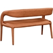 Meridian Furniture Sylvester Cognac Vegan Leather Bench