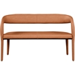 Meridian Furniture Sylvester Cognac Vegan Leather Bench
