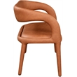 Meridian Furniture Sylvester Cognac Vegan Leather Bench
