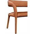 Meridian Furniture Sylvester Cognac Vegan Leather Bench