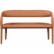 Meridian Furniture Sylvester Cognac Vegan Leather Bench