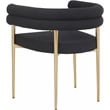Meridian Furniture Brielle Black Boucle Fabric Dining Chair (Set of 2)