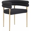 Meridian Furniture Brielle Black Boucle Fabric Dining Chair (Set of 2)