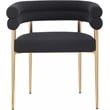 Meridian Furniture Brielle Black Boucle Fabric Dining Chair (Set of 2)