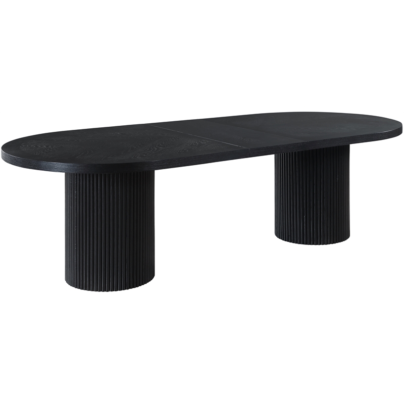 Meridian Furniture Belinda Black Oak Wood Dining Table