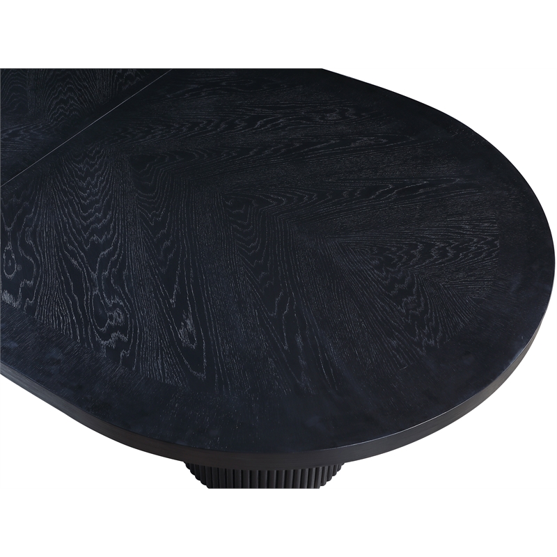 Meridian Furniture Belinda Black Oak Wood Dining Table