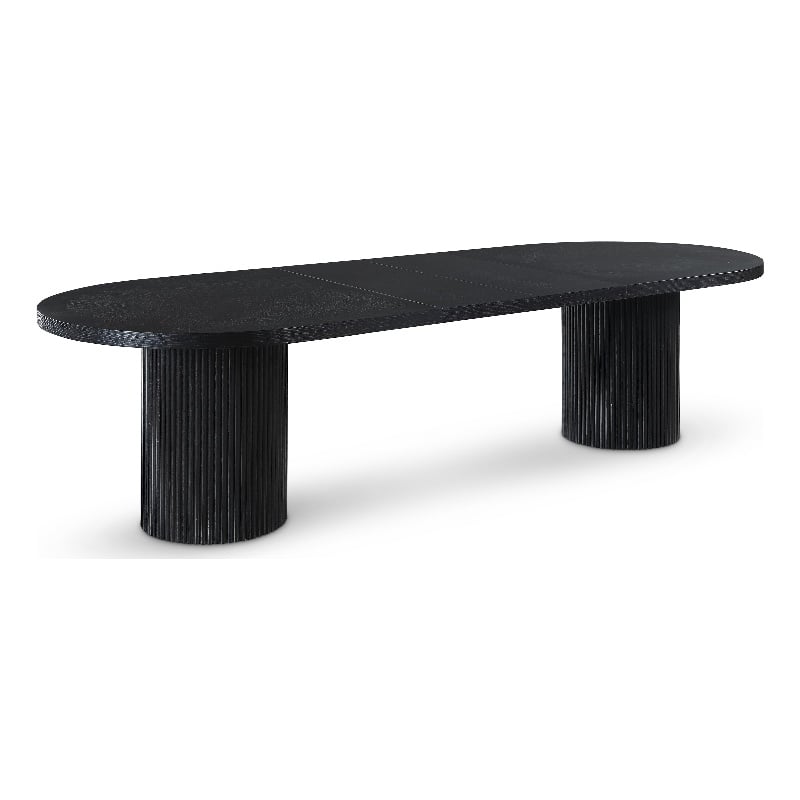 Meridian Furniture Belinda Black Oak Wood Dining Table