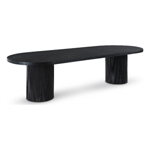 Meridian Furniture Belinda Black Oak Wood Dining Table