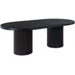 Meridian Furniture Belinda Black Oak Wood Dining Table
