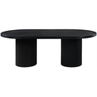 Meridian Furniture Belinda Black Oak Wood Dining Table