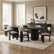 Meridian Furniture Belinda Black Oak Wood Dining Table
