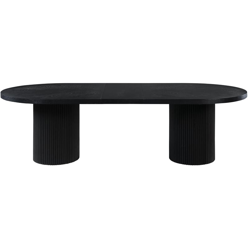 Meridian Furniture Belinda Black Oak Wood Dining Table