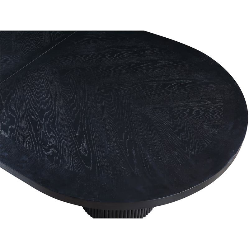 Meridian Furniture Belinda Black Oak Wood Dining Table