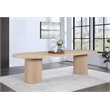 Meridian Furniture Belinda Natural White Oak Wood Dining Table