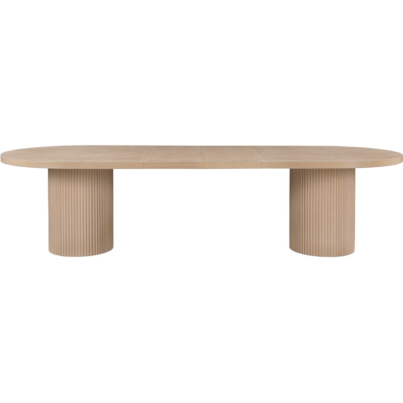 Meridian Furniture Belinda Natural White Oak Wood Dining Table