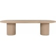 Meridian Furniture Belinda Natural White Oak Wood Dining Table