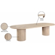 Meridian Furniture Belinda Natural White Oak Wood Dining Table