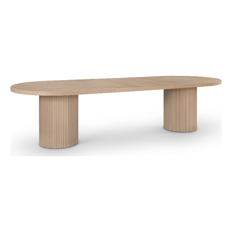 Meridian Furniture Belinda Natural White Oak Wood Dining Table