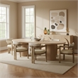 Meridian Furniture Belinda Natural White Oak Wood Dining Table