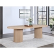 Meridian Furniture Belinda Natural White Oak Wood Dining Table