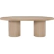 Meridian Furniture Belinda Natural White Oak Wood Dining Table