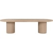 Meridian Furniture Belinda Natural White Oak Wood Dining Table