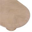 Meridian Furniture Belinda Natural White Oak Wood Dining Table