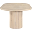 Meridian Furniture Belinda Natural White Oak Wood Dining Table