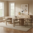 Meridian Furniture Belinda Natural White Oak Wood Dining Table