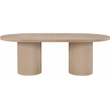 Meridian Furniture Belinda Natural White Oak Wood Dining Table