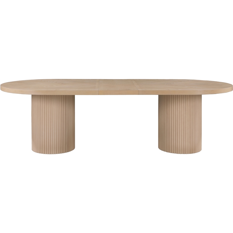 Meridian Furniture Belinda Natural White Oak Wood Dining Table