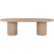 Meridian Furniture Belinda Natural White Oak Wood Dining Table