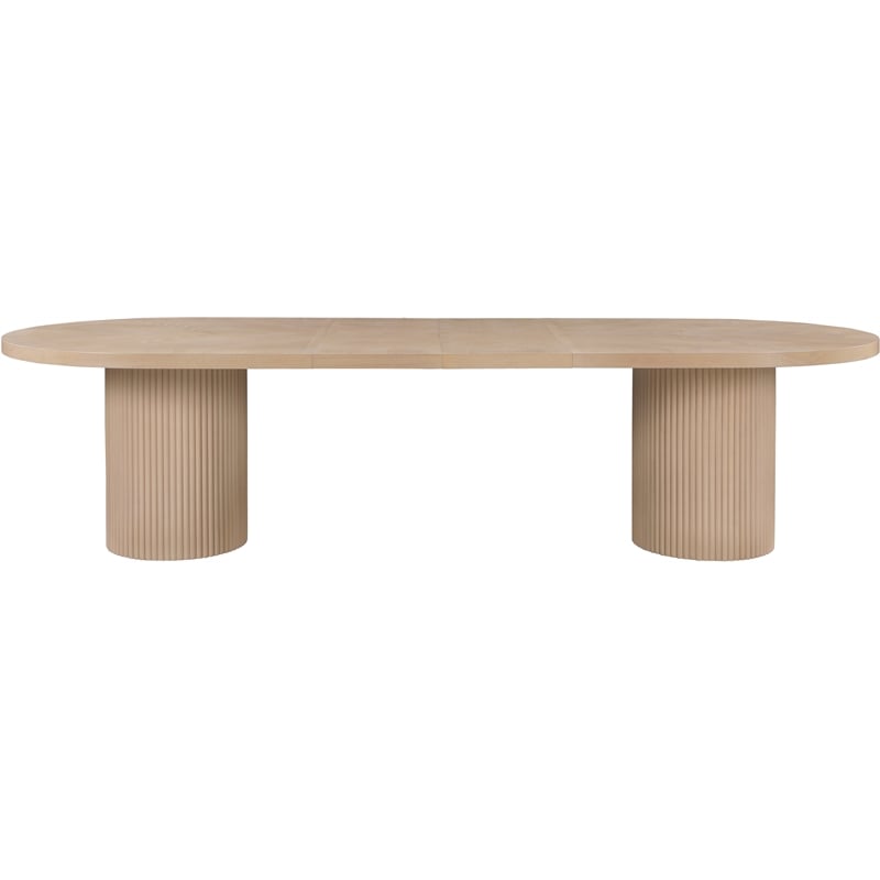 Meridian Furniture Belinda Natural White Oak Wood Dining Table