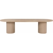Meridian Furniture Belinda Natural White Oak Wood Dining Table