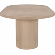 Meridian Furniture Belinda Natural White Oak Wood Dining Table