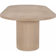 Meridian Furniture Belinda Natural White Oak Wood Dining Table
