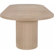 Meridian Furniture Belinda Natural White Oak Wood Dining Table