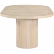 Meridian Furniture Belinda Natural White Oak Wood Dining Table