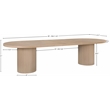 Meridian Furniture Belinda Natural White Oak Wood Dining Table