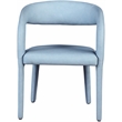 Meridian Furniture Sylvester Light Blue Vegan Leather Dining Chair