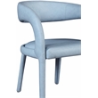 Meridian Furniture Sylvester Light Blue Vegan Leather Dining Chair