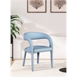 Meridian Furniture Sylvester Light Blue Vegan Leather Dining Chair
