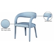 Meridian Furniture Sylvester Light Blue Vegan Leather Dining Chair