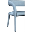 Meridian Furniture Sylvester Light Blue Vegan Leather Bench