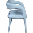 Meridian Furniture Sylvester Light Blue Vegan Leather Bench