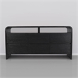 Meridian Furniture Cresthill Black Solid Oak Wood Dresser