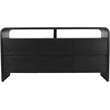 Meridian Furniture Cresthill Black Solid Oak Wood Dresser