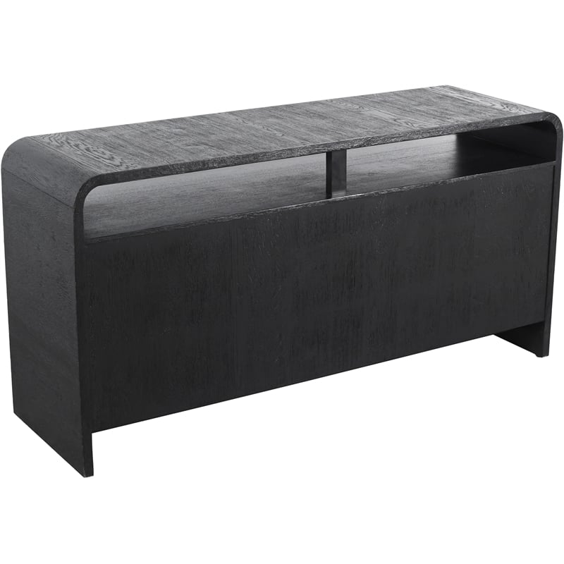 Meridian Furniture Cresthill Black Solid Oak Wood Dresser
