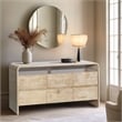 Meridian Furniture Cresthill Natural Solid Oak Wood Dresser